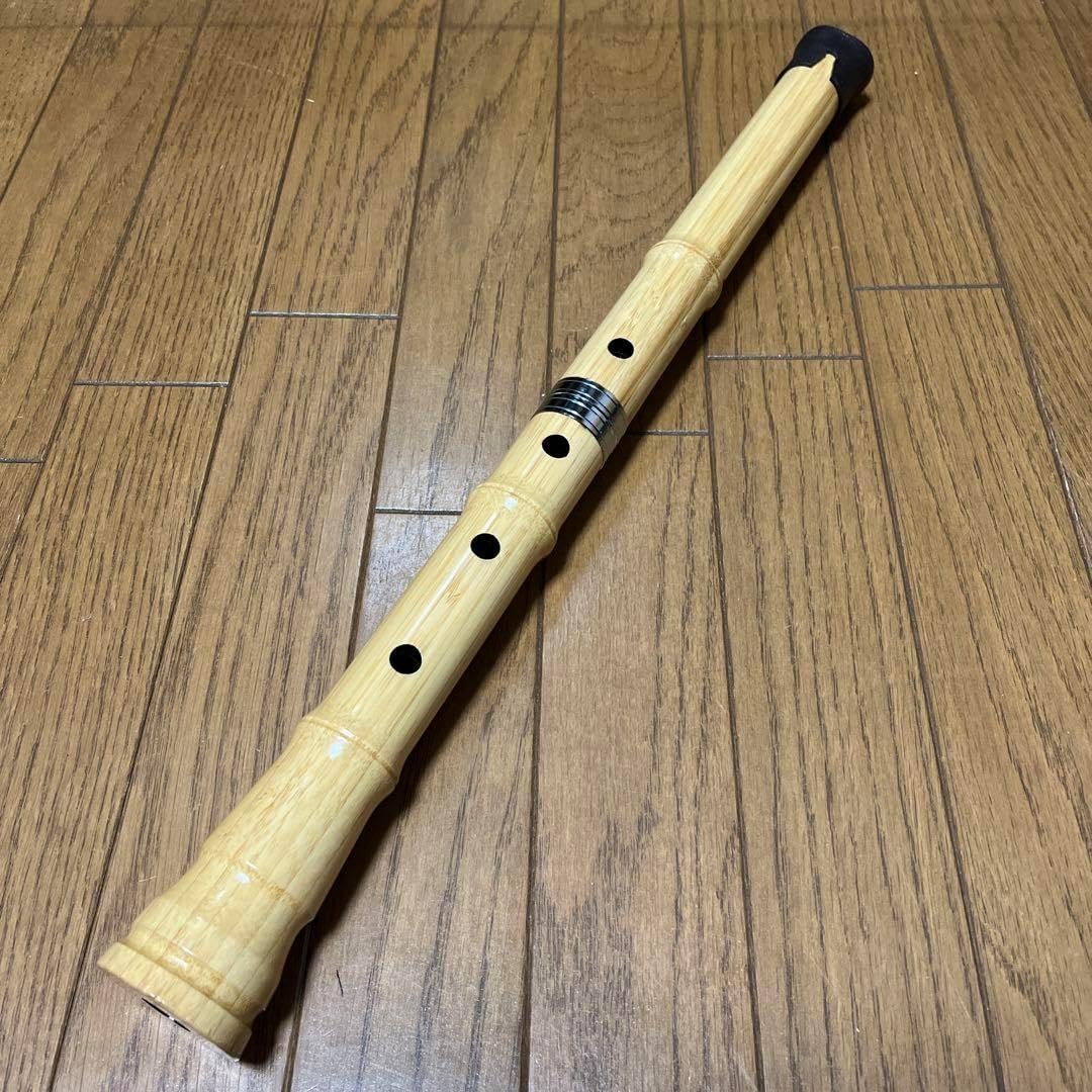 尺八 竹製 ケース付き 尺八 竹製 ナチュラルカラー ケース付き 尺八